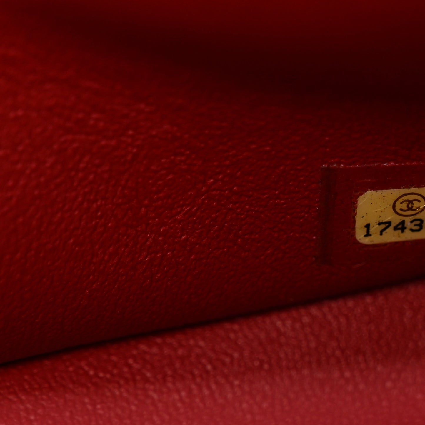 Lambskin Quilted Jumbo Double Flap Red