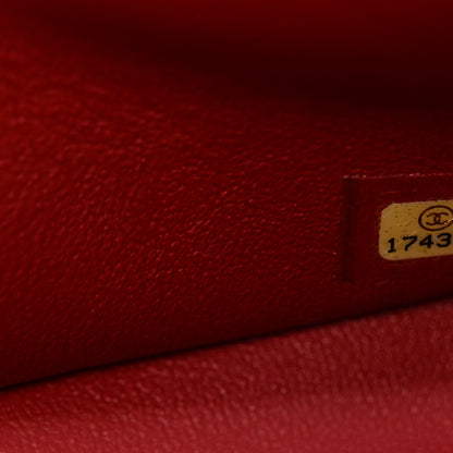 Chanel Lambskin Quilted Jumbo Double Flap Red 6 of 11