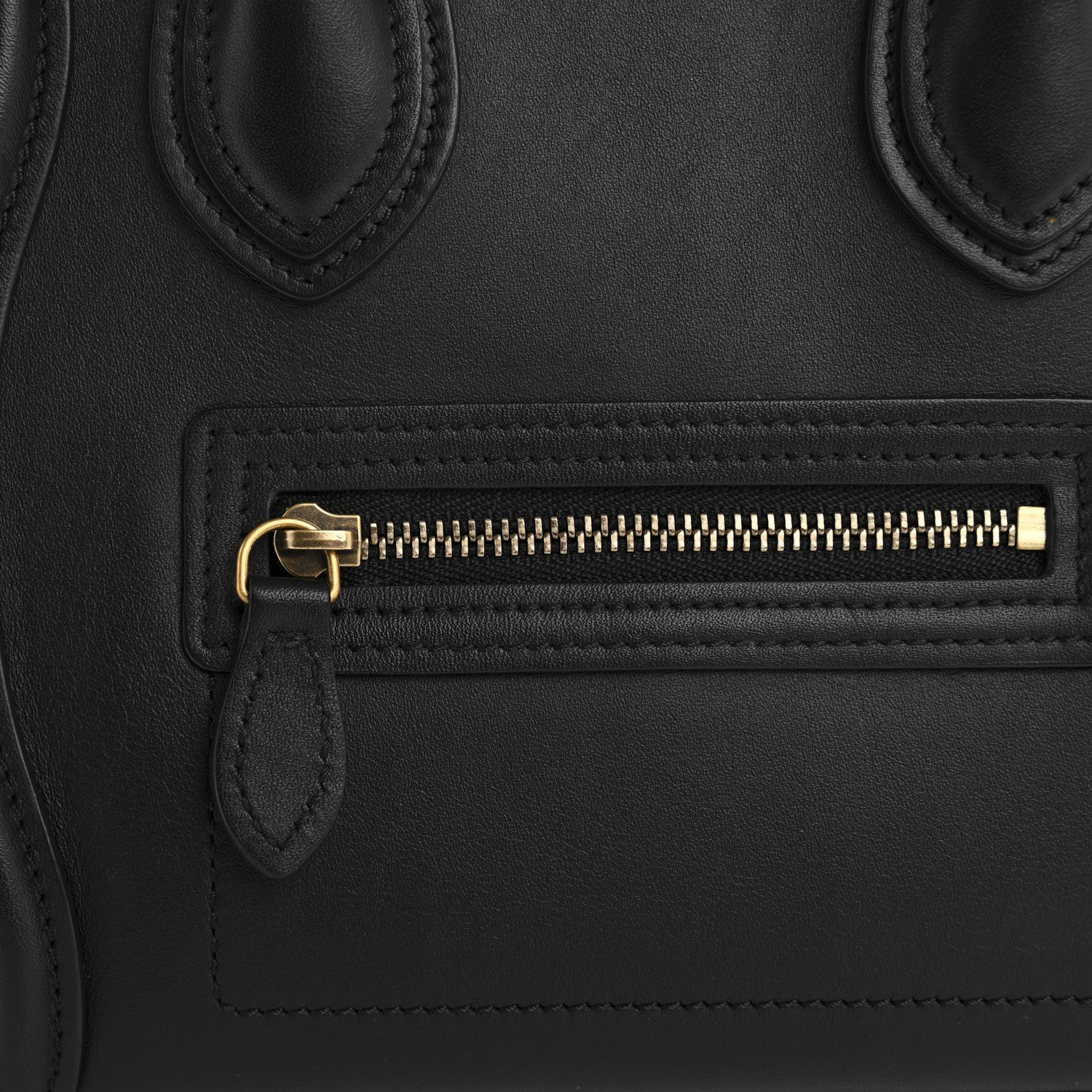 Celine Smooth Calfskin Nano Luggage Black 12 of 16