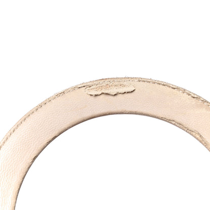 Christian Dior Lambskin Cannage Medium Lady Dior Light Beige 6 of 7