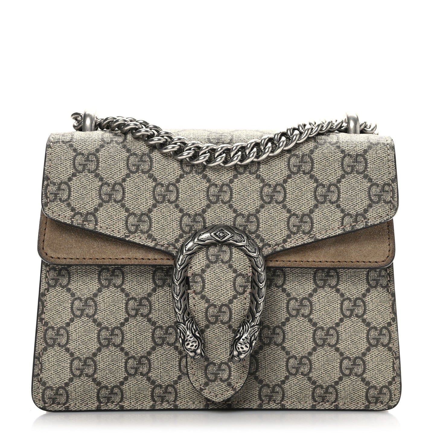 GG Supreme Monogram Mini Dionysus Shoulder Bag Taupe