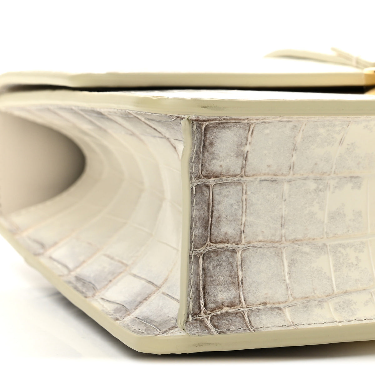Christian Dior Niloticus Crocodile Himalaya 30 Montaigne Flap Bag Latte 9 of 11