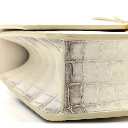 Christian Dior Niloticus Crocodile Himalaya 30 Montaigne Flap Bag Latte 9 of 11