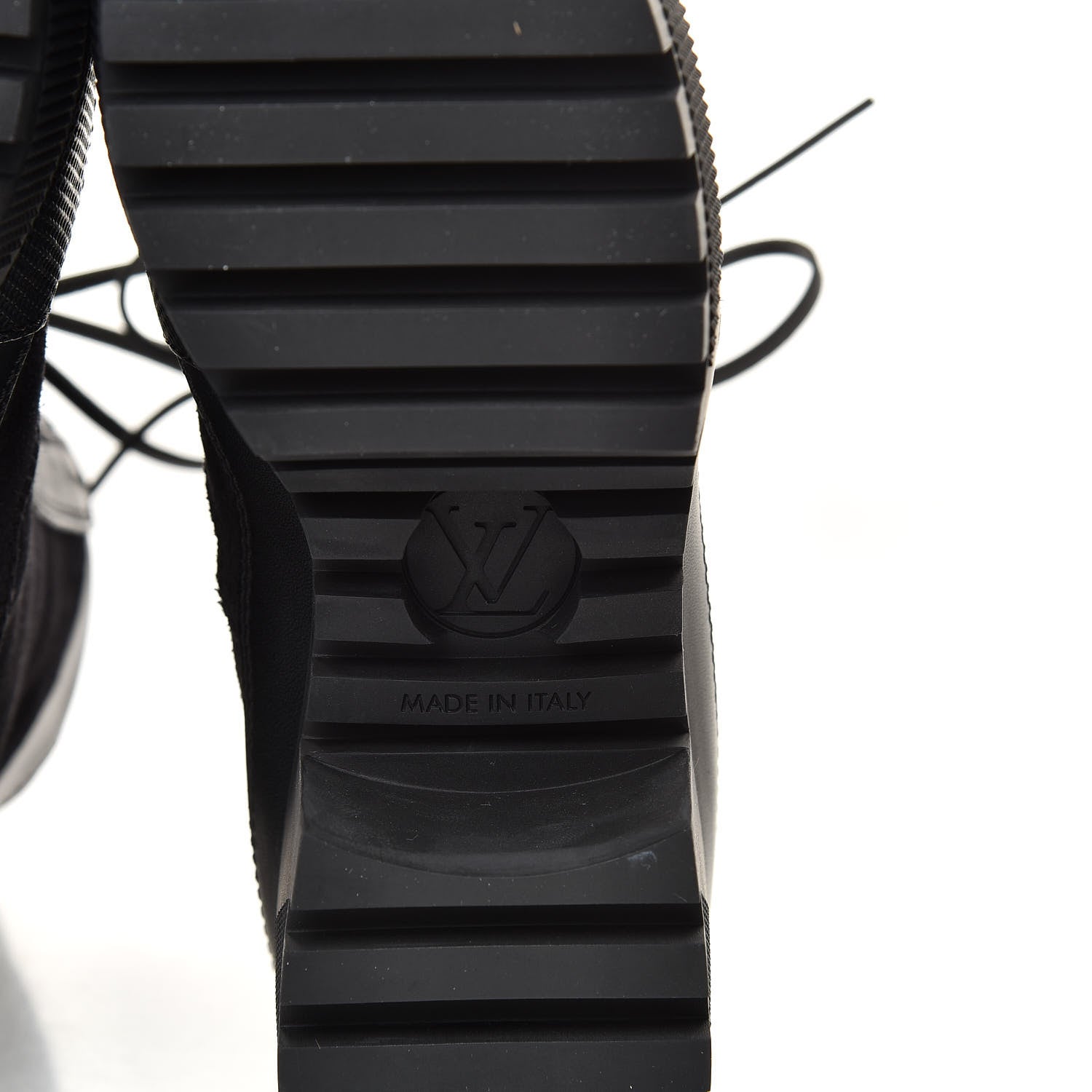 Louis Vuitton Suede Calfskin Monogram LV Black Heart Laureate Platform Desert Boots 37.5 Black 6 of 8