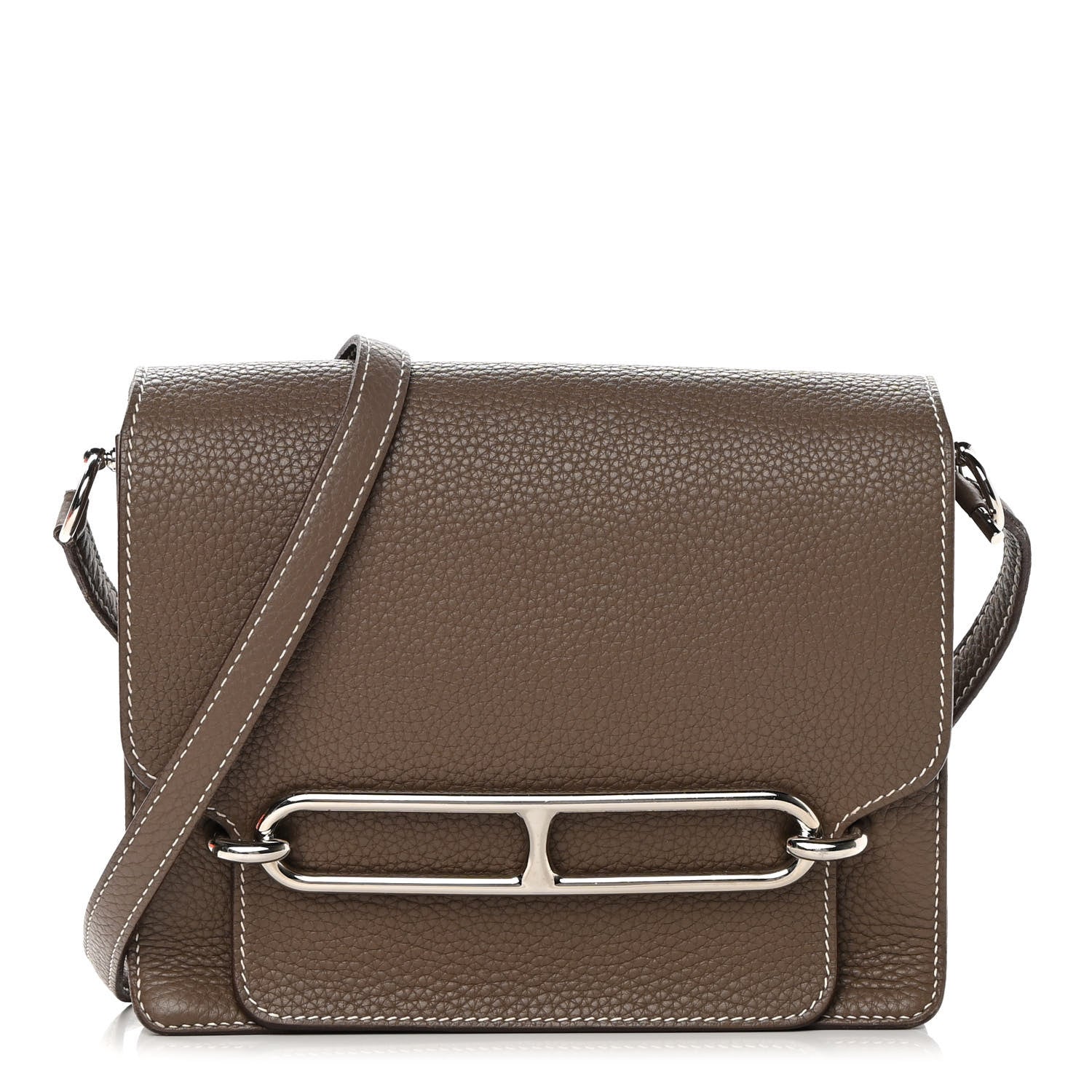 Hermes Taurillon Clemence Sac Roulis 23 Etoupe 1 of 16