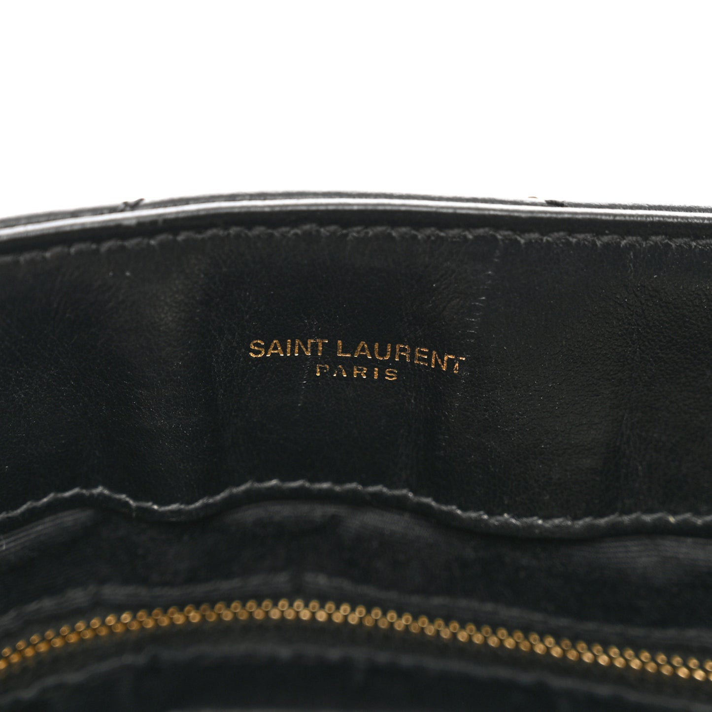 Calfskin Y Quilted Monogram Medium Loulou Chain Satchel Black