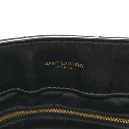 Saint Laurent Calfskin Y Quilted Monogram Medium Loulou Chain Satchel Black 8 of 12
