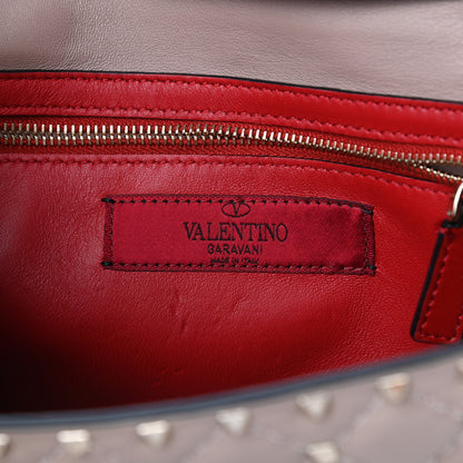 Valentino Garavani Lambskin Rockstud Spike Wallet on Chain Poudre 5 of 7