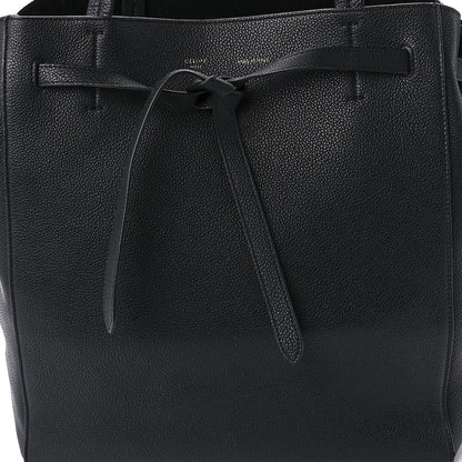 Celine Soft Grained Calfskin Small Belt Cabas Phantom Black 9 of 10