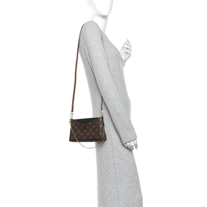 Louis Vuitton Monogram Pallas Clutch Black 2 of 9
