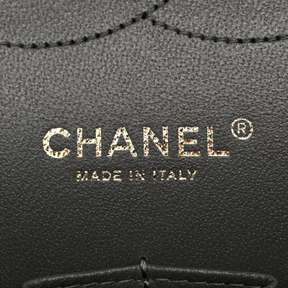 Chanel Lambskin Quilted Jumbo Double Flap Dark Grey 6 of 10