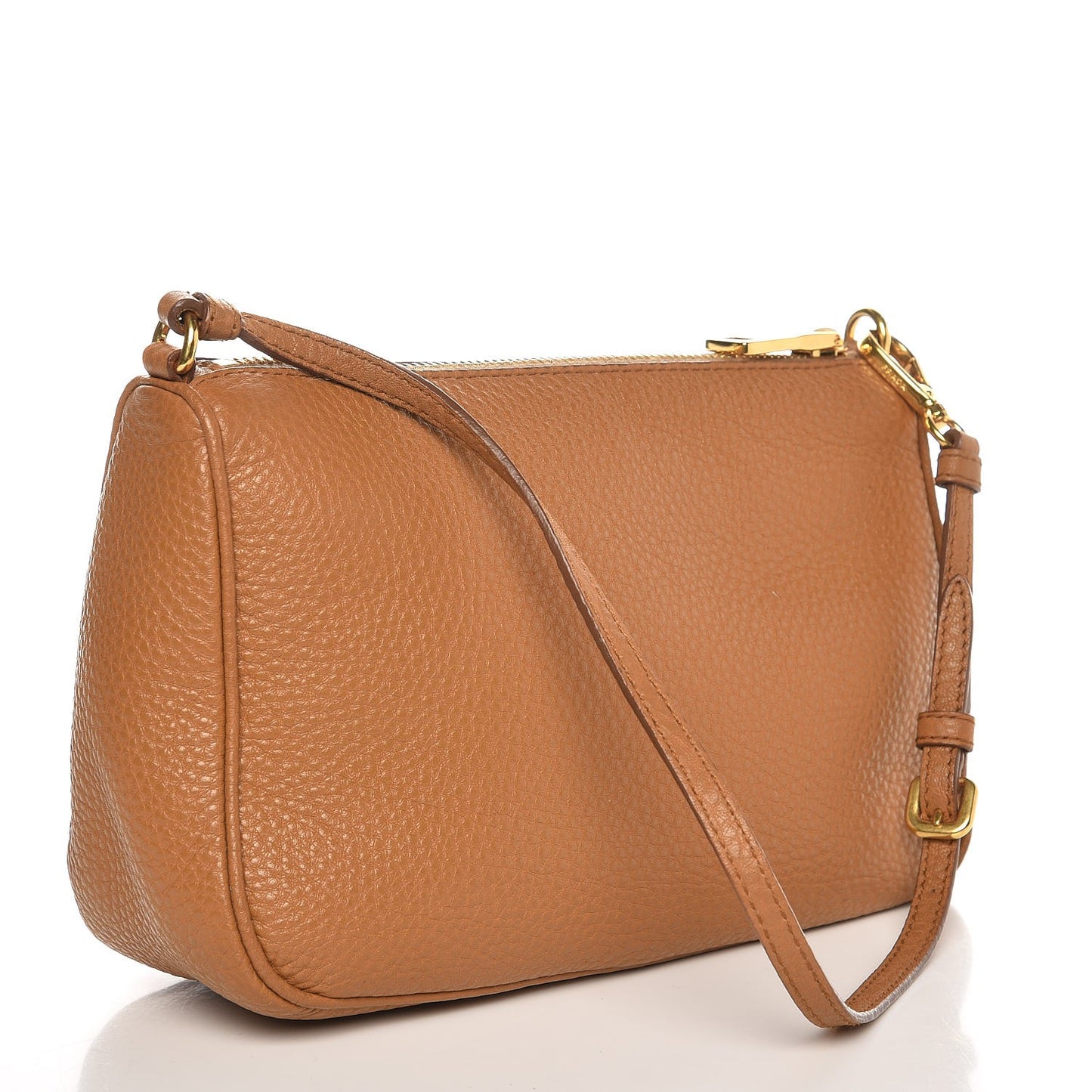 Vitello Daino Pochette Bag Caramel