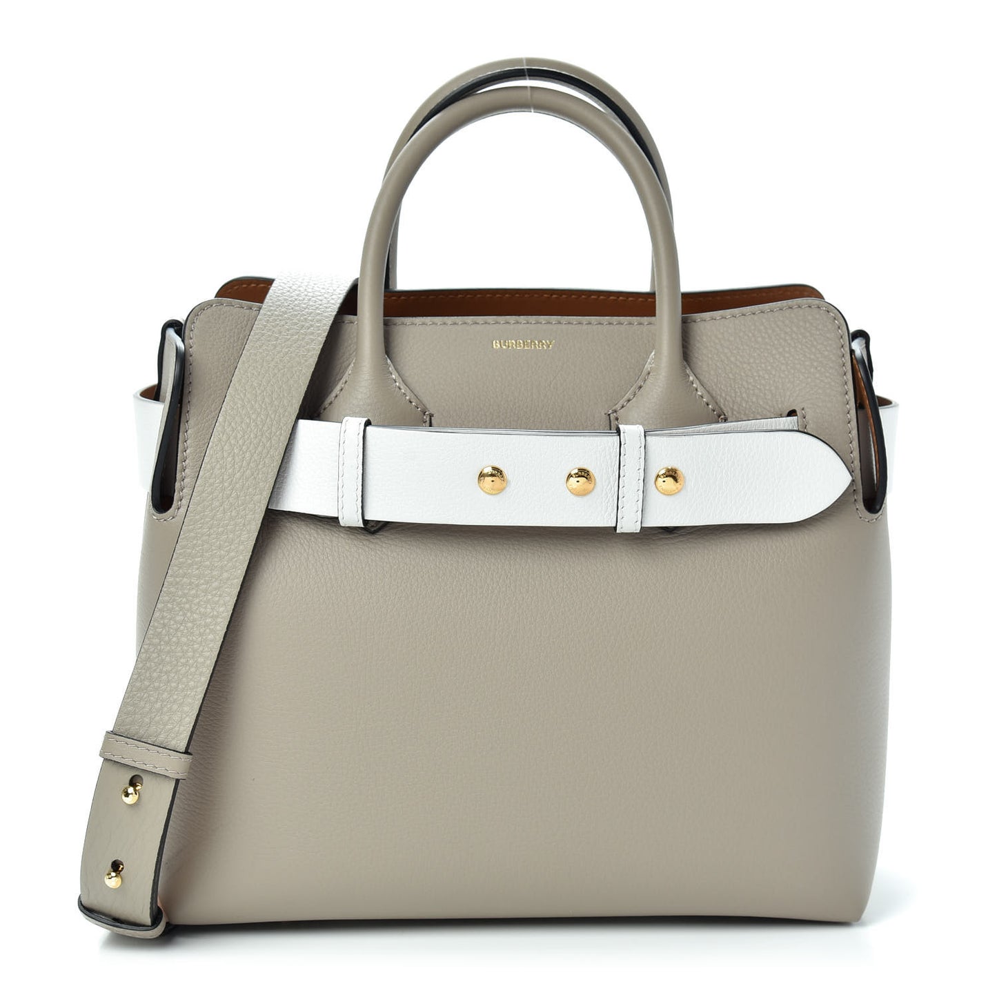 Soft Grain Calfskin Small Belt Bag Mineral Grey