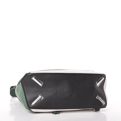 Loewe Calfskin Small Puzzle Bag Forest Green White Black 4 of 8