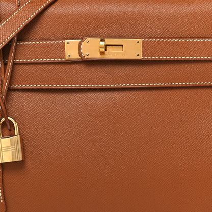 Hermes Courchevel Kelly Retourne 35 Gold 8 of 20