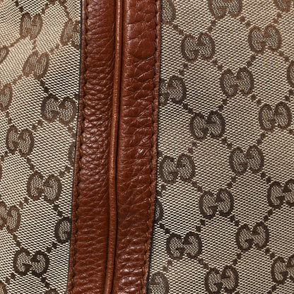 Gucci Monogram Cellarius Calfskin Large Bella Top Handle Bag Beige Ebony Cuir 16 of 20