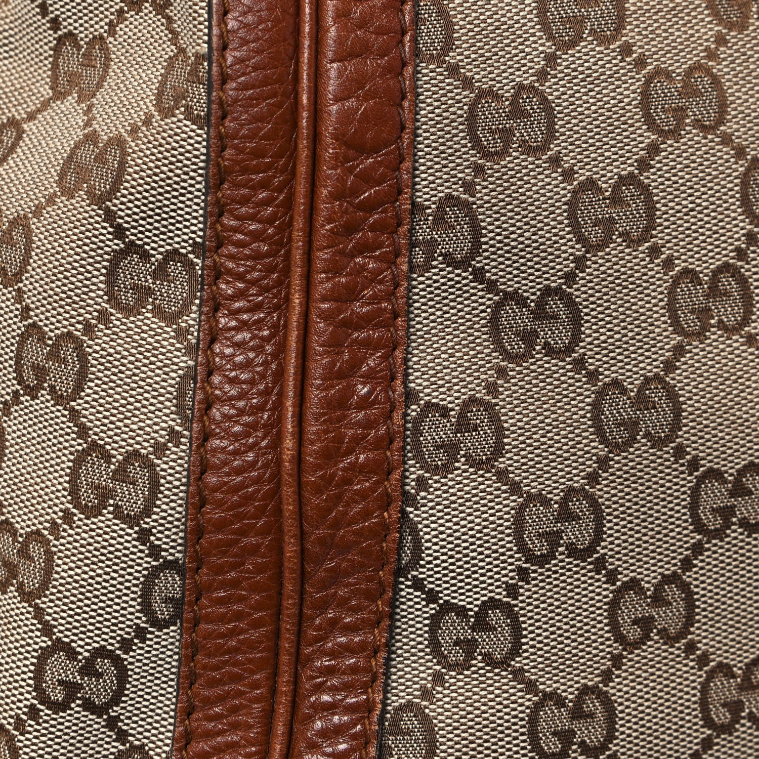 Gucci Monogram Cellarius Calfskin Large Bella Top Handle Bag Beige Ebony Cuir 16 of 20