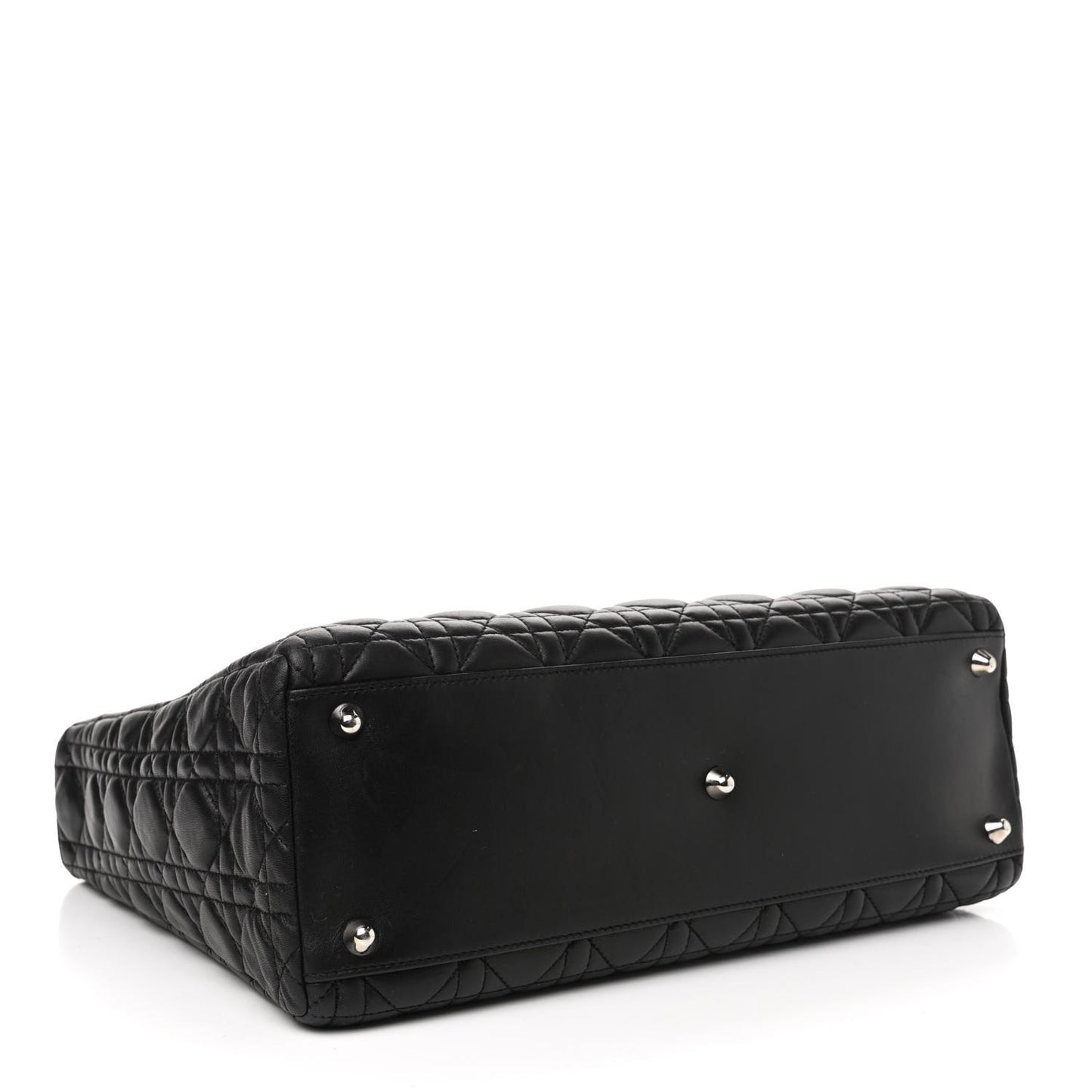 Lambskin Cannage Large Lady Dior Black