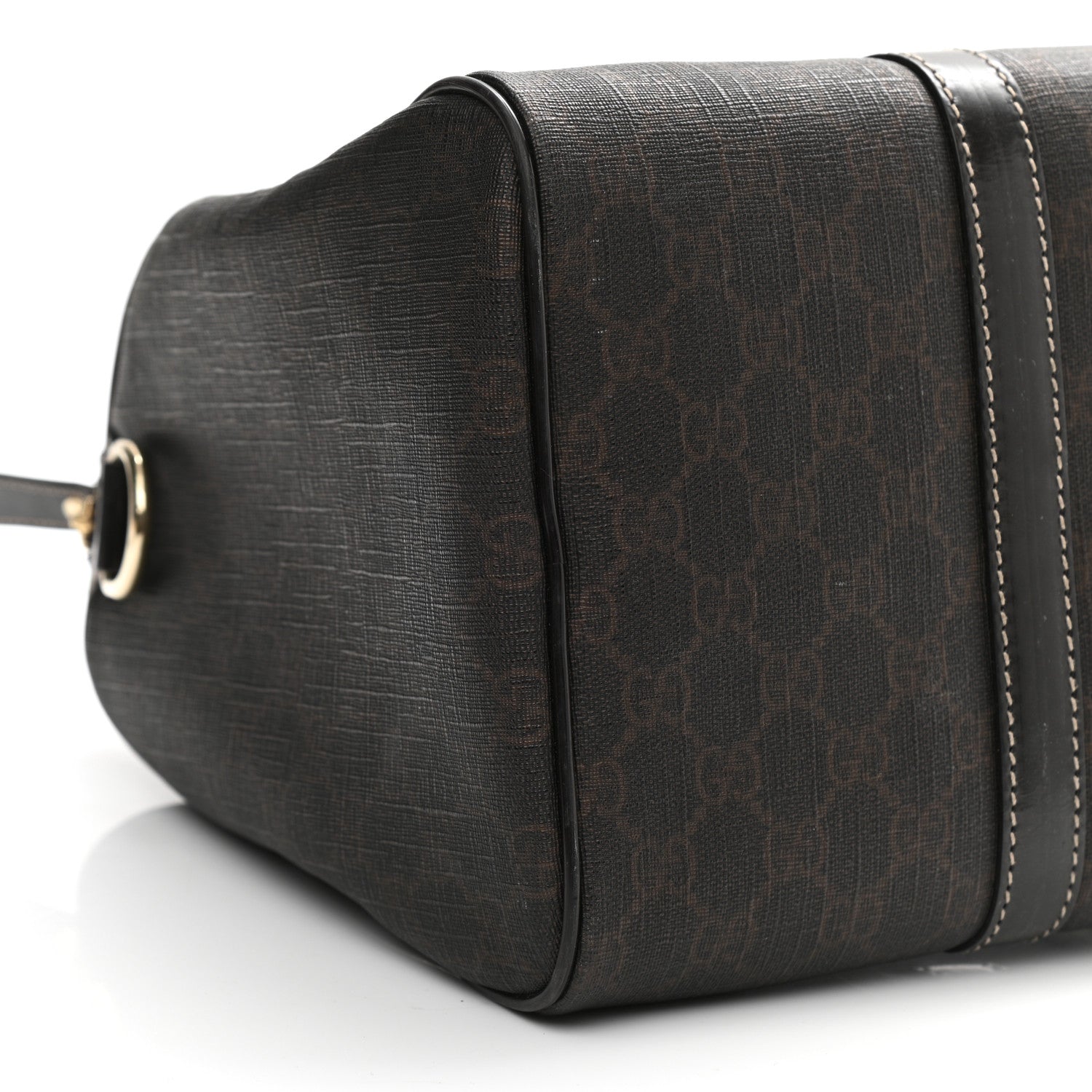 Gucci GG Supreme Monogram Medium Boston Dark Brown 9 of 10