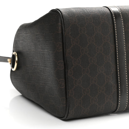 Gucci GG Supreme Monogram Medium Boston Dark Brown 9 of 10