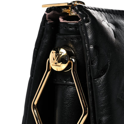 Louis Vuitton Lambskin Embossed Monogram Coussin PM Black 10 of 10