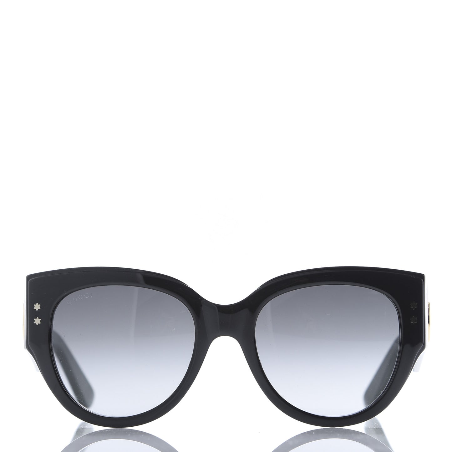 Acetate Oversized Rectangle Frame Web Sunglasses GG3864/S Black