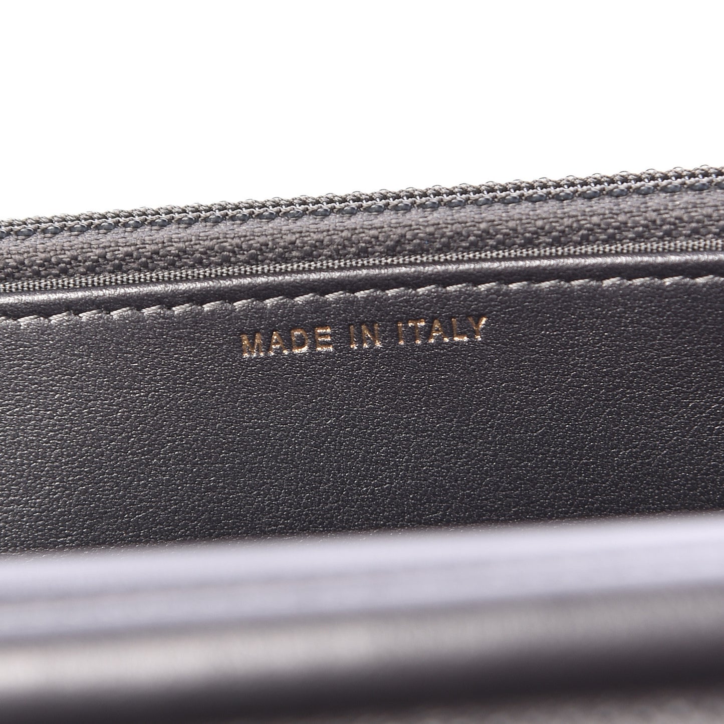 Iridescent Calfskin Velvet Stripe Wallet On Chain WOC Purple