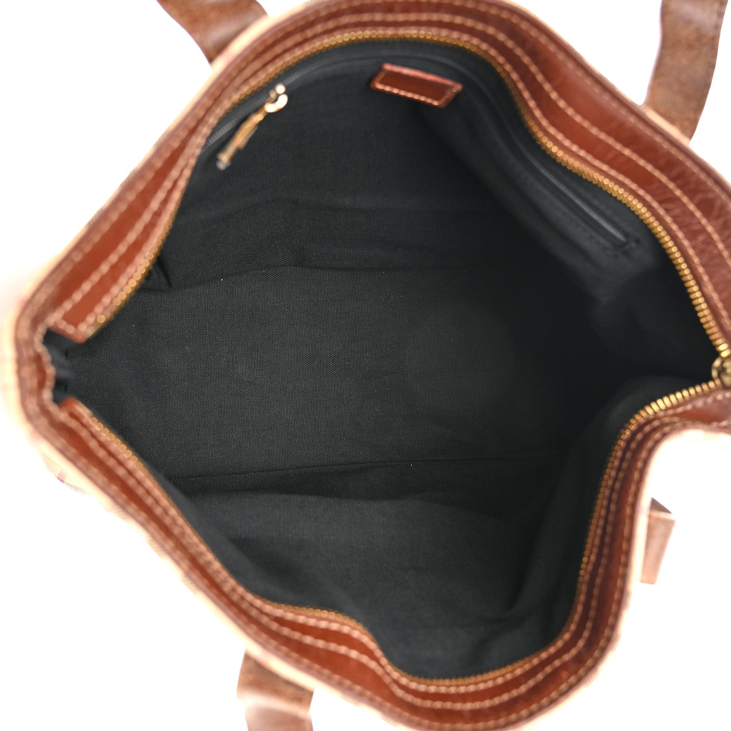 Burberry Haymarket Check Tote Brown 5 of 19