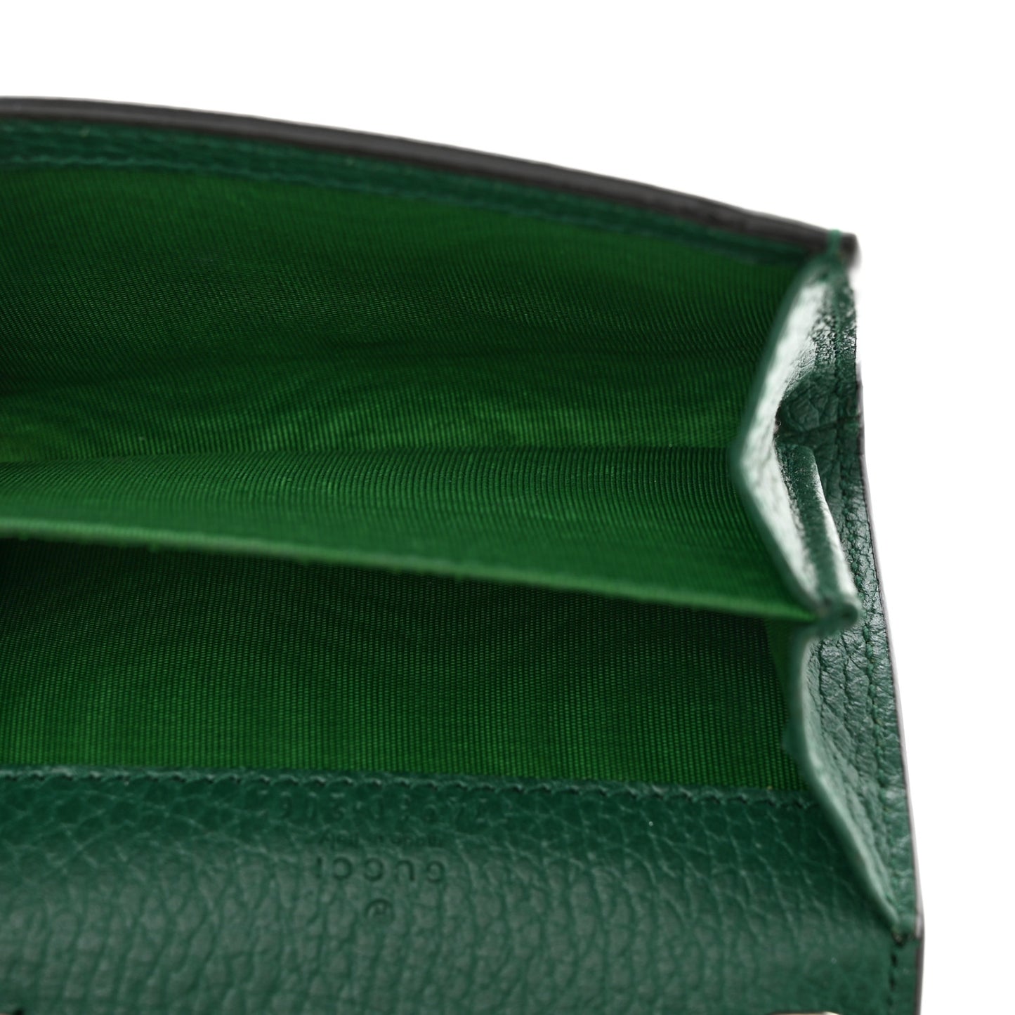 Calfskin Dionysus Coin Purse Emerald