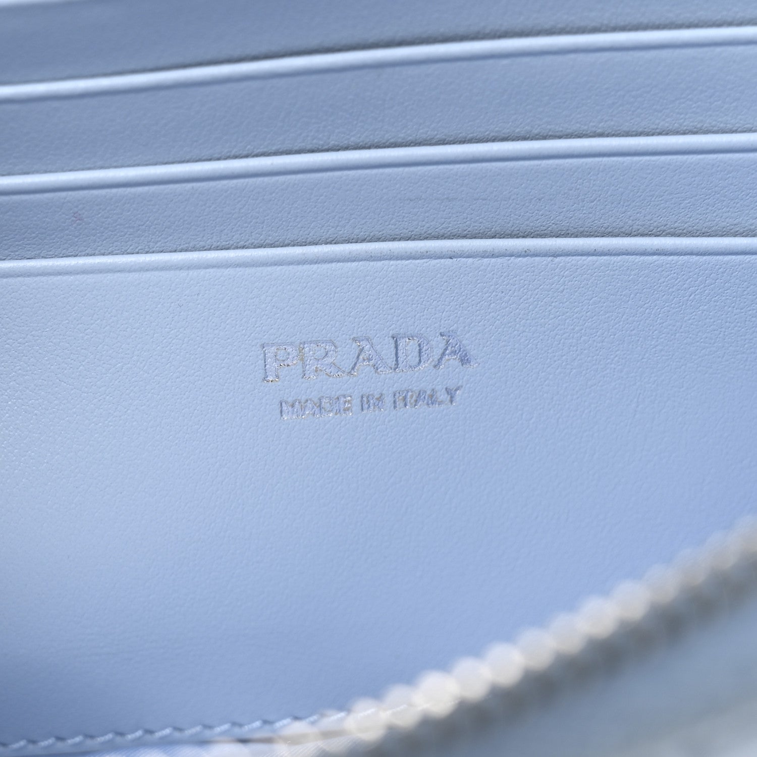 Prada Nylon Vela Cosmetic Pouch Celeste 6 of 7