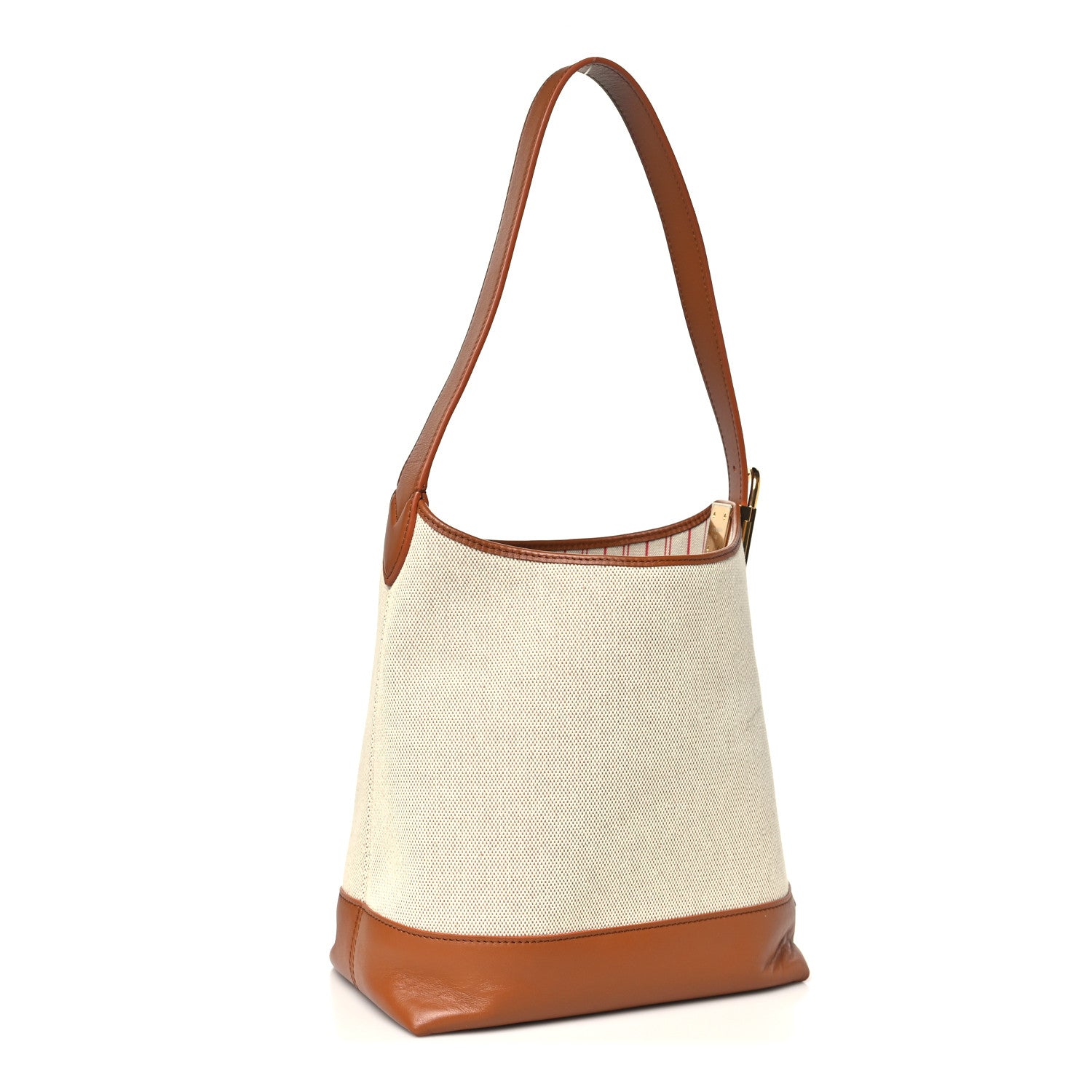 Louis Vuitton Canvas Calfskin Low Key Hobo PM Ecru Cognac 4 of 10
