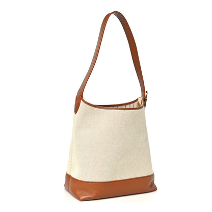 Louis Vuitton Canvas Calfskin Low Key Hobo PM Ecru Cognac 4 of 10