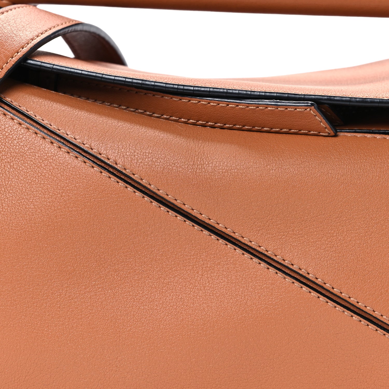 Loewe Calfskin Small Puzzle Bag Tan 9 of 11