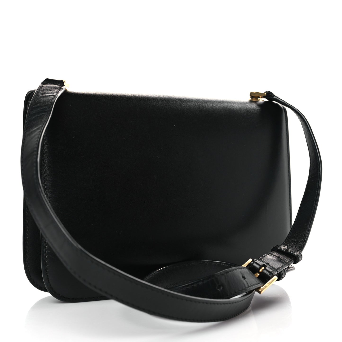 Smooth Calfskin Carre Satchel Black