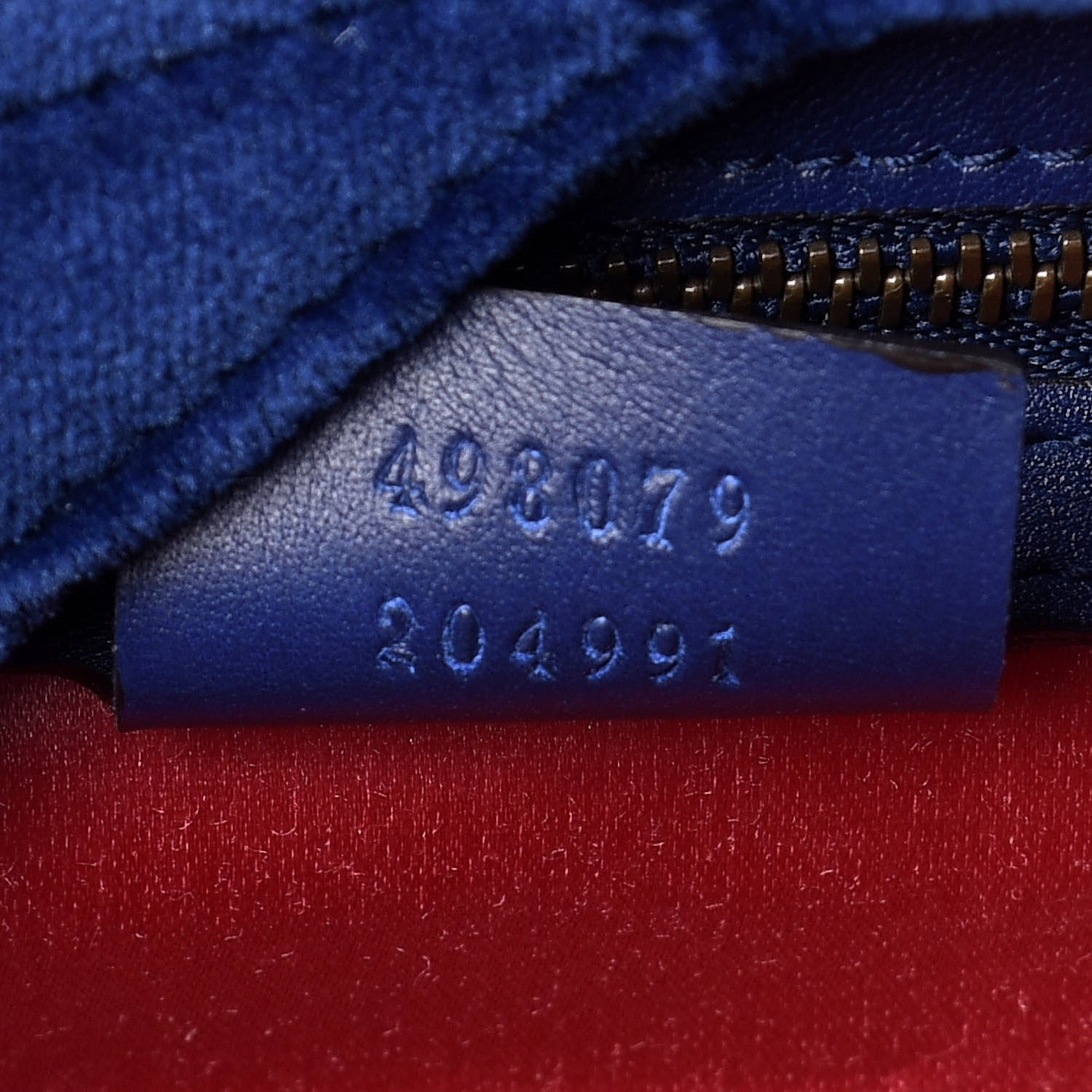 Gucci Velvet Matelasse GG Marmont Clutch Cobalt Blue 9 of 12