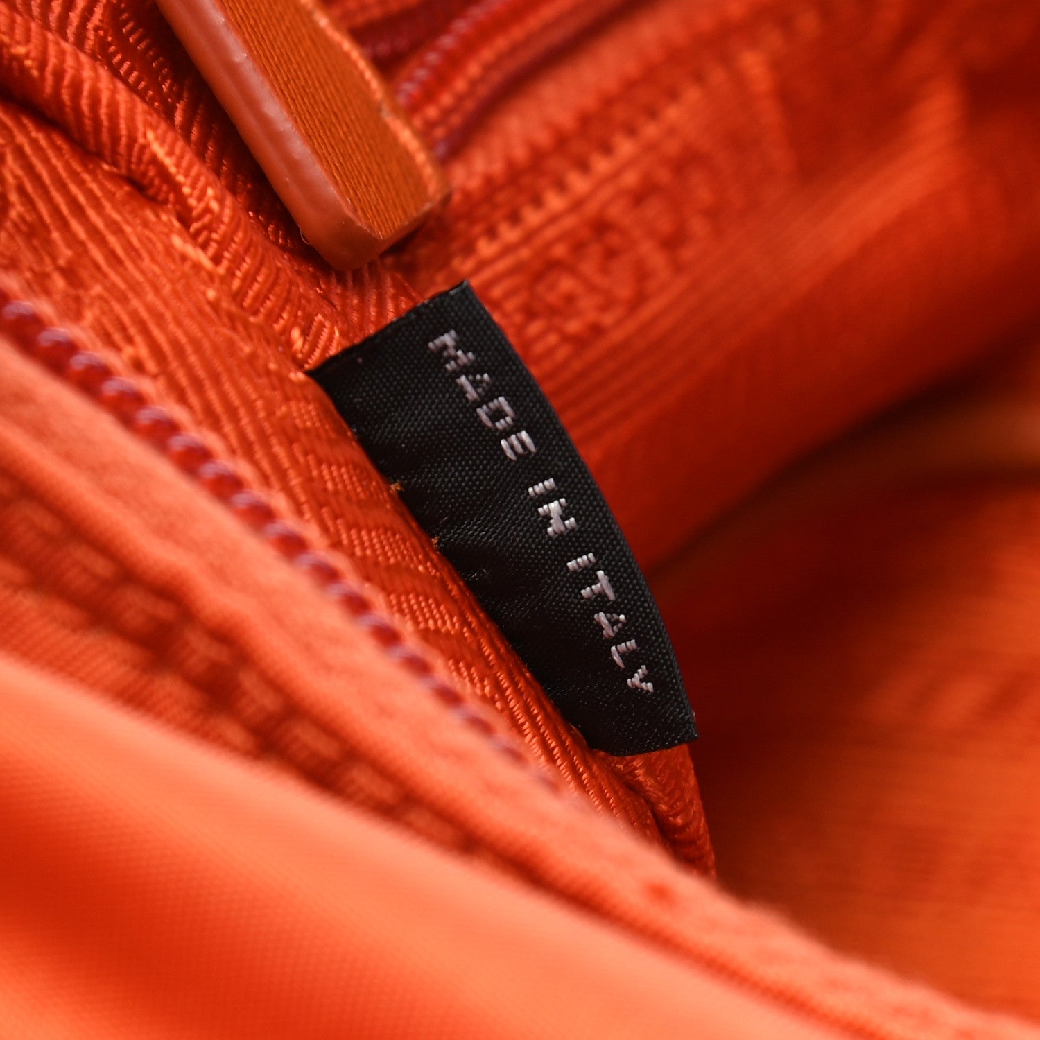 Prada Tessuto Nylon Saffiano Messenger Bag Papaya 6 of 8