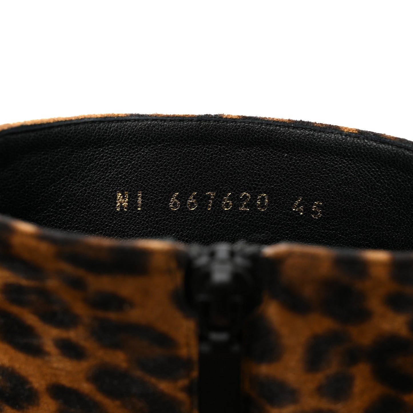 Mens Vassili Suede Leopard Boots 45