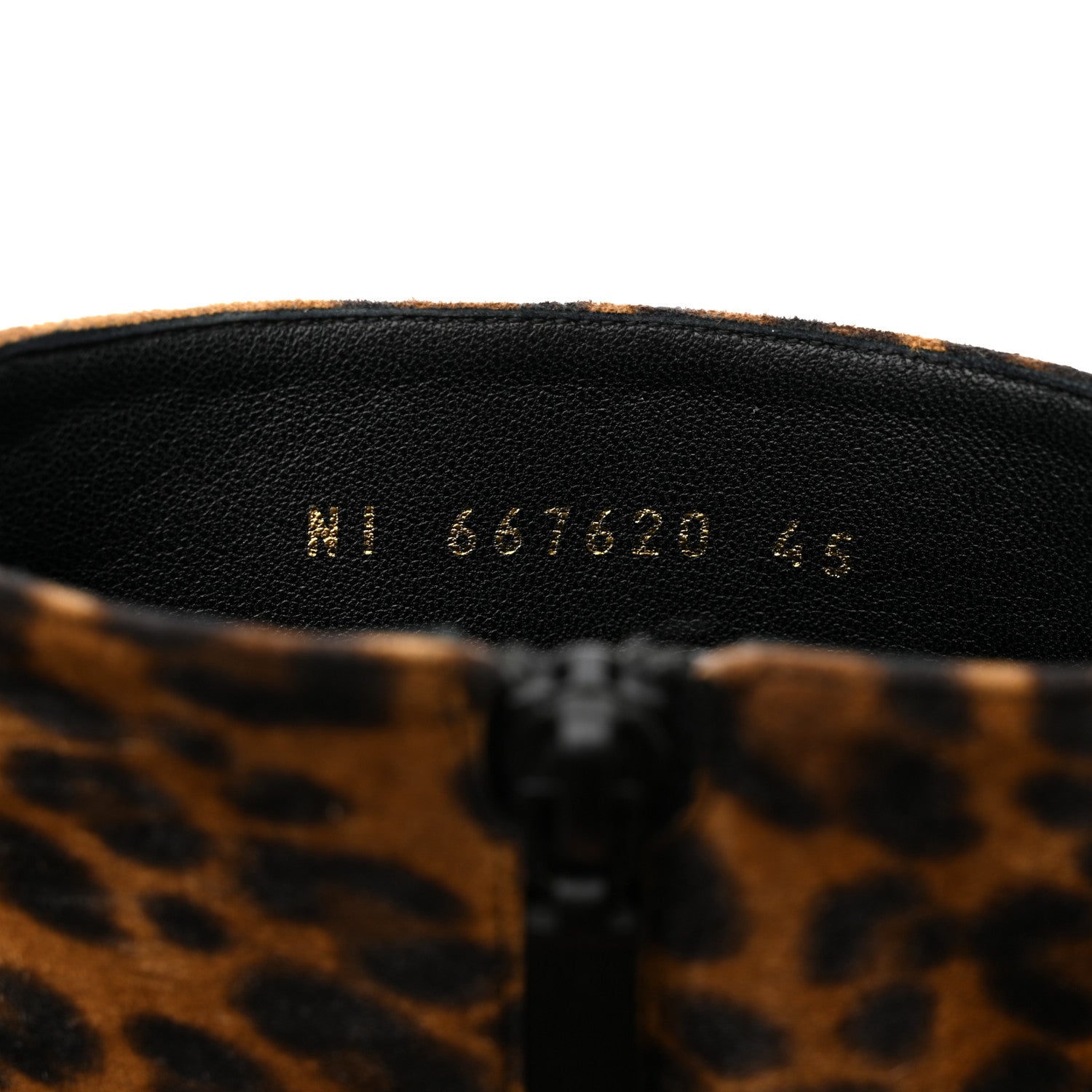 Saint Laurent Mens Vassili Suede Leopard Boots 45 6 of 8