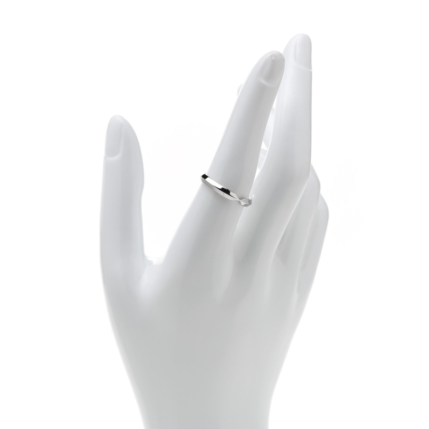 Tiffany Platinum 3mm Nesting Narrow Band Ring 57 8 2 of 5