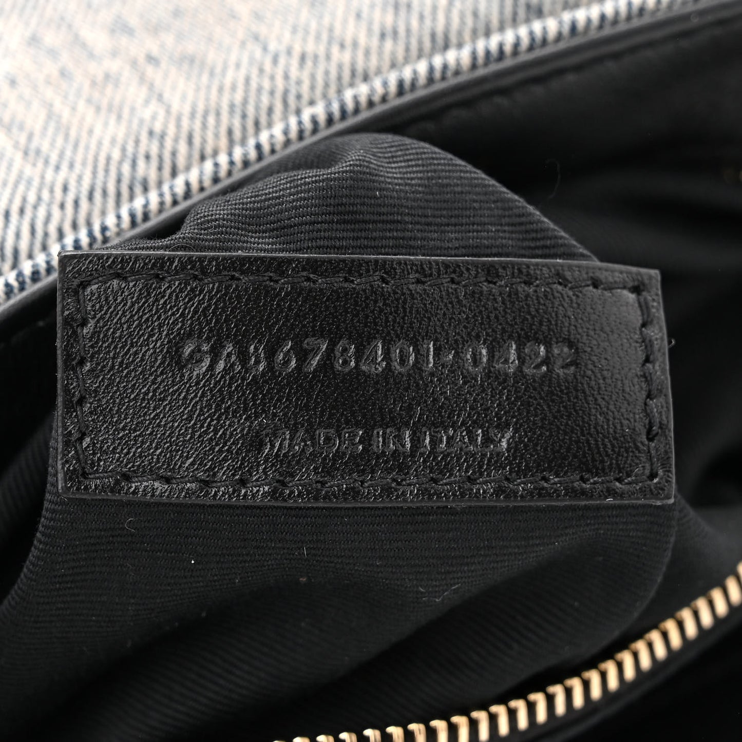 Denim Y Quilted Monogram Toy Loulou Crossbody Bag Grey