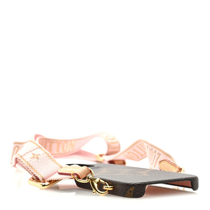 Louis Vuitton Monogram Bumper On Strap iPhone 13 Pro Shoulder Strap Creme Pink 4 of 6