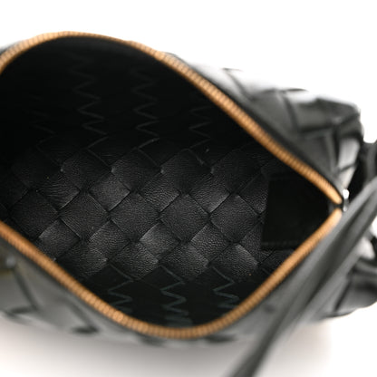 Bottega Veneta Polished Patent Intrecciato Knot Small Loop Camera Bag Raintree 5 of 9
