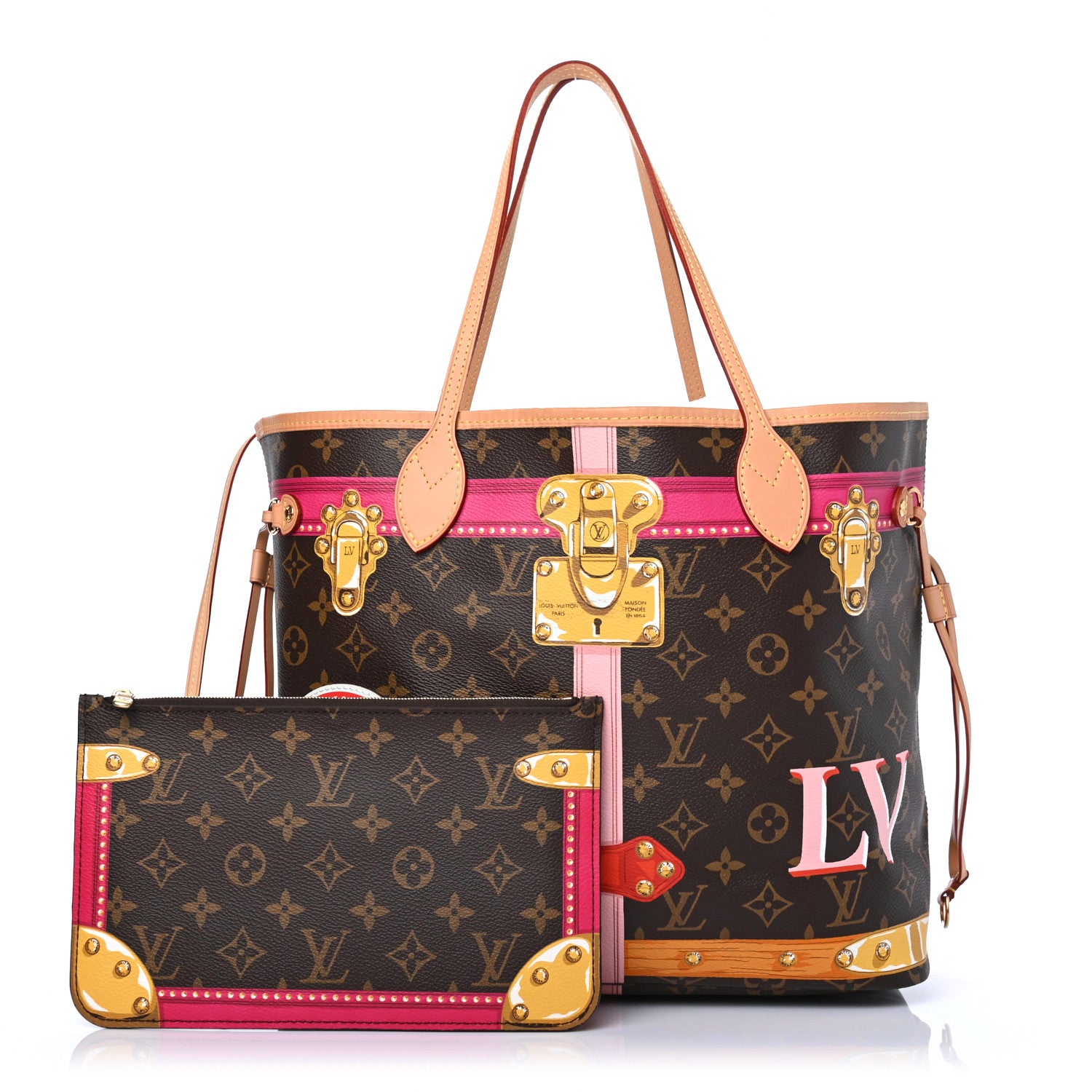 Louis Vuitton Monogram Summer Trunks Neo Neverfull MM 1 of 4