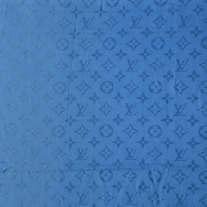 Louis Vuitton Wool Silk Monogram Shawl Bleuet 1 of 5