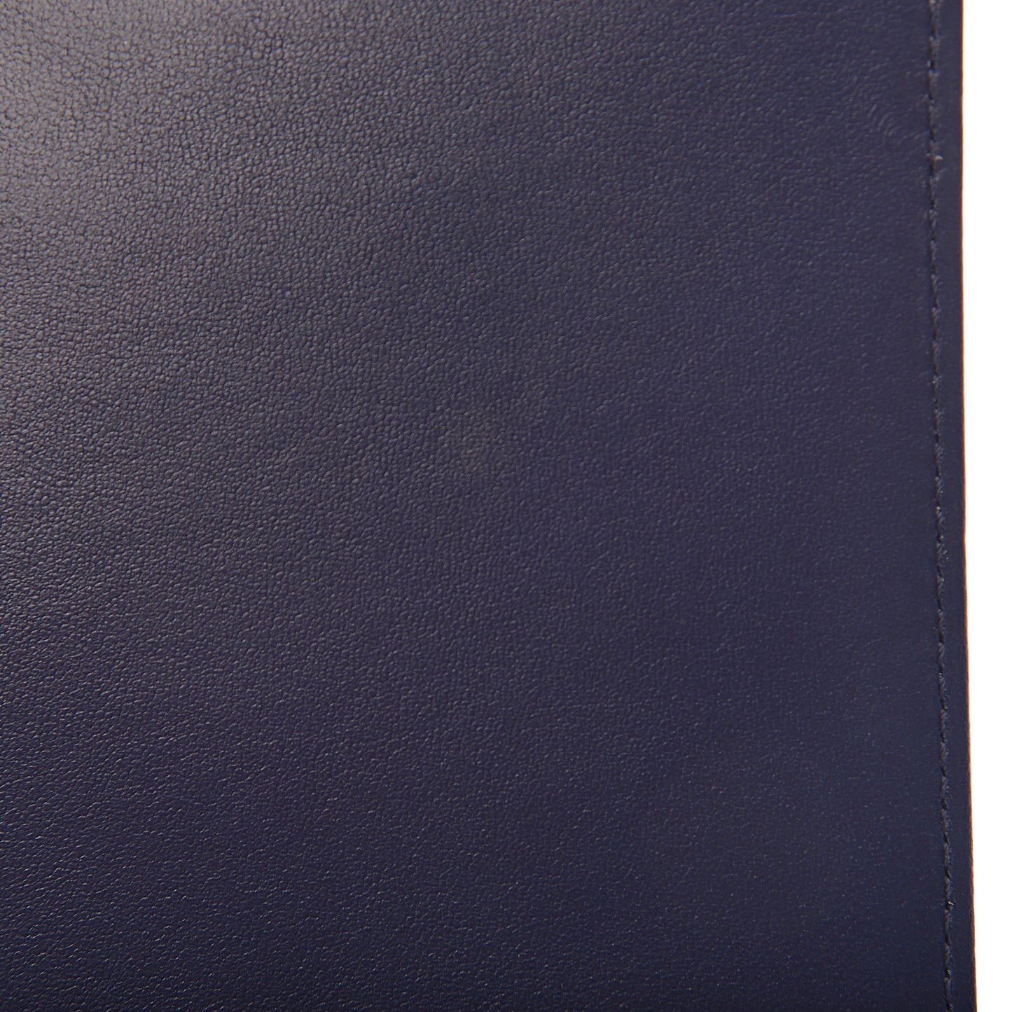 Calfskin Chevron Medium Boy Flap Dark Navy Blue