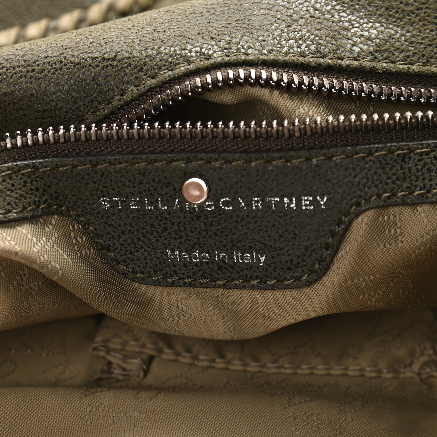 Stella McCartney Shaggy Deer Big Falabella Tote Olive 7 of 11