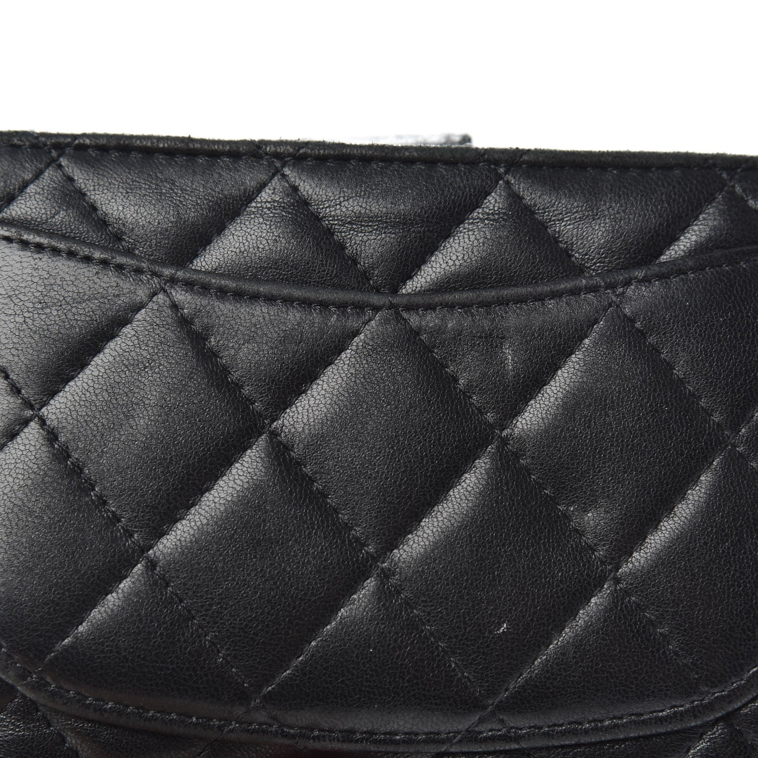 Chanel Lambskin Quilted Zipped Pocket Wallet Black 8 of 15