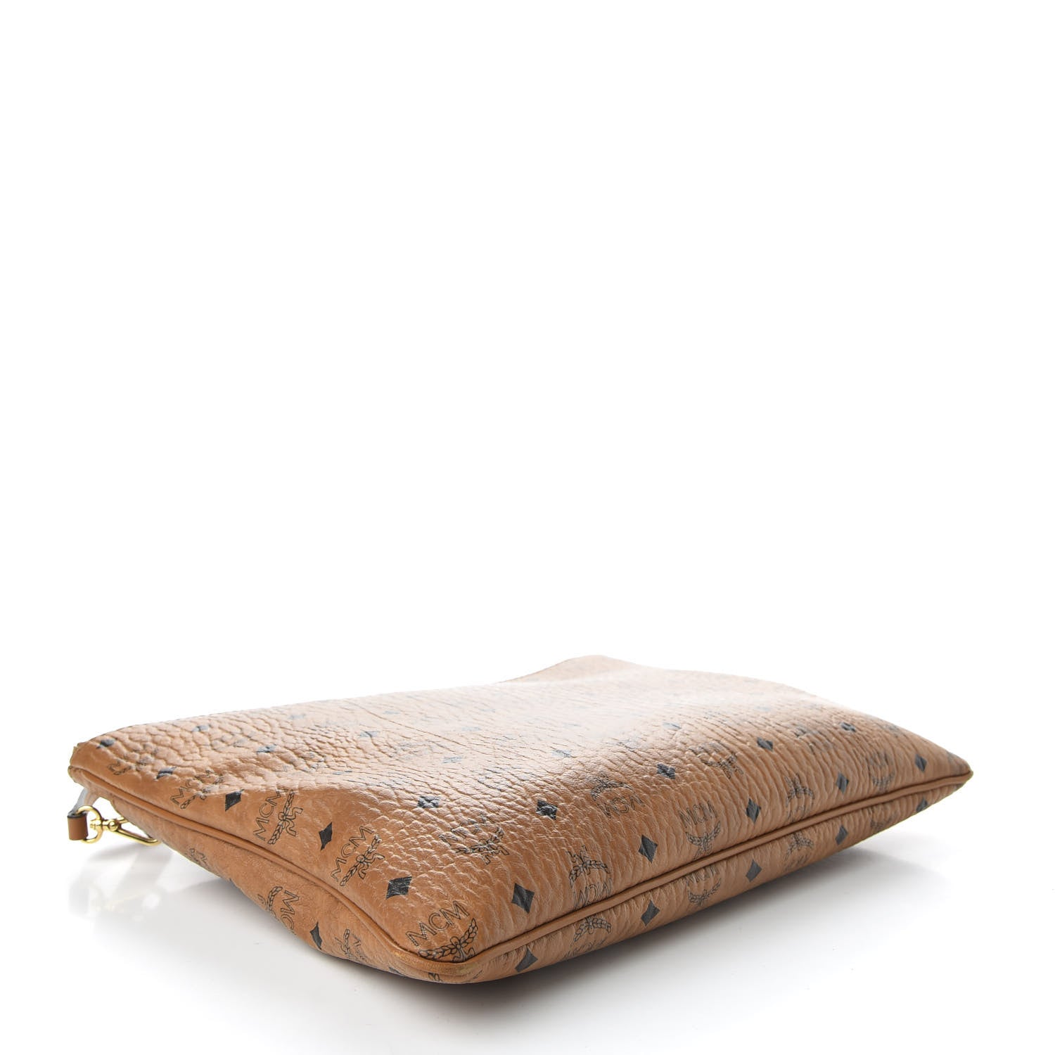 MCM Visetos Medium Crossbody Pouch Cognac 4 of 10