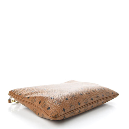 MCM Visetos Medium Crossbody Pouch Cognac 4 of 10