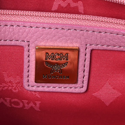 MCM Visetos Medium Sprinkle Stud Stark Backpack Pink 6 of 9